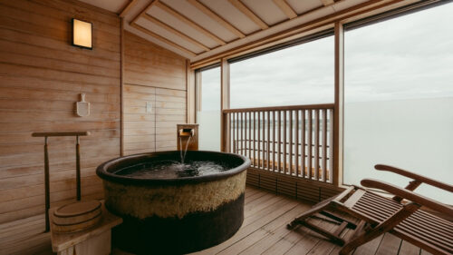 片山津温泉 季がさねの客室露天風呂