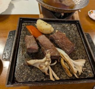 新潟牛のステーキ