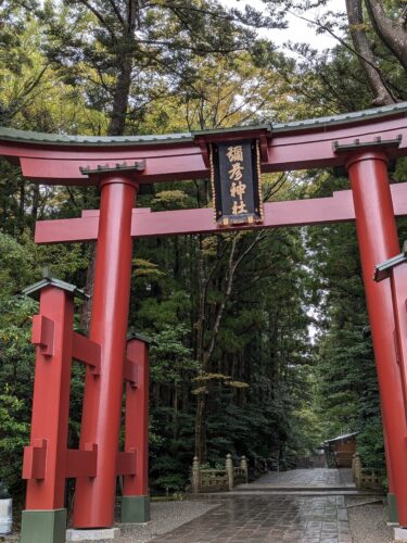 彌彦神社の赤い鳥居